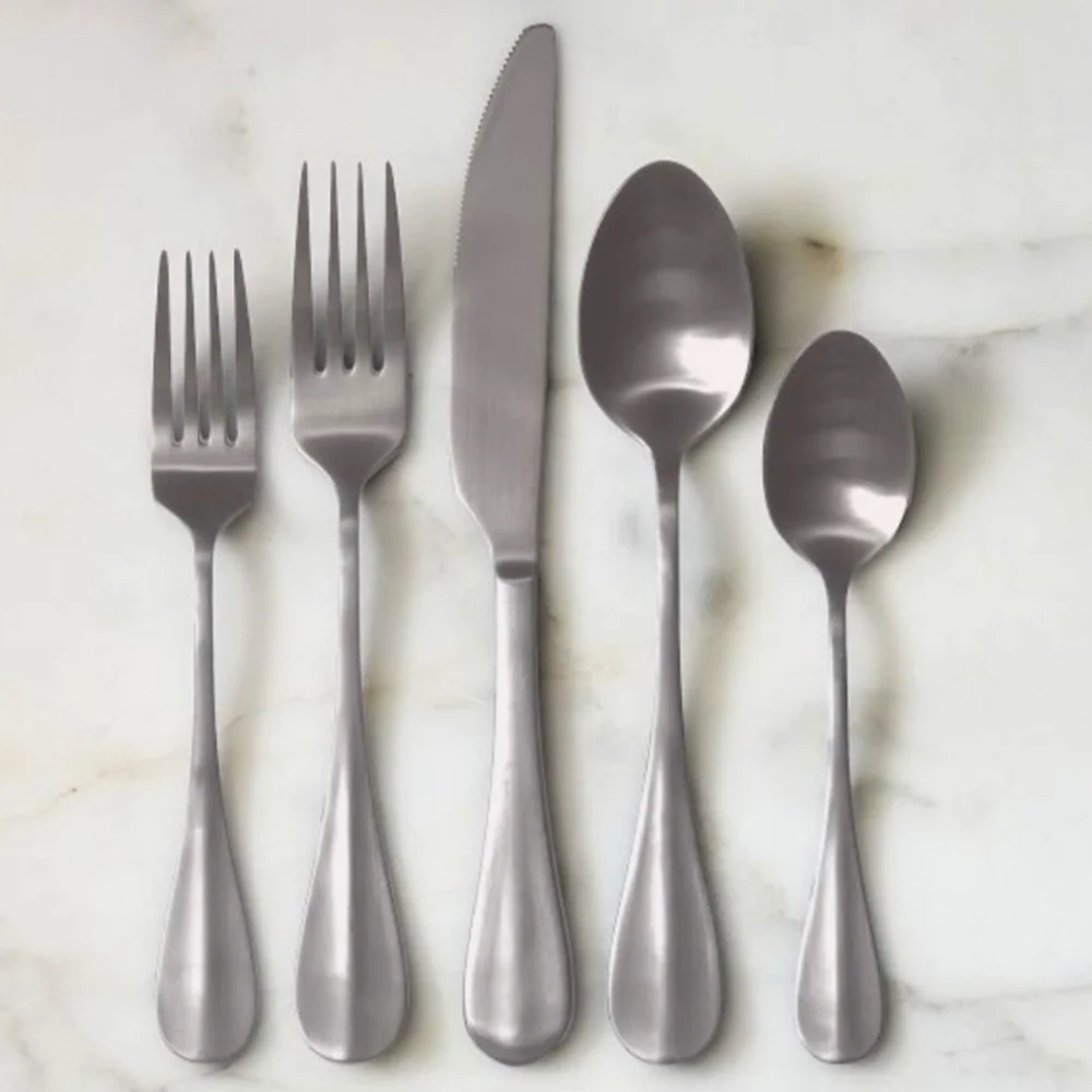 ❤️BUY 2 GET 1 FREE  Cove Silver Flatware Set Sleek Dining Elegance,Color:Vintage